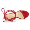Allegra K Women's Platform Stiletto Heels Lace Up Sandals - 4 of 4