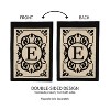 Evergreen Flag Cambridge Chic Letter E Monogram Applique Garden Flag - 12.5" Wide x 18" High - 4 of 4