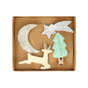 Meri Meri Felt & Glitter Icon Hair Clips (Pack of 4) - 1 of 3