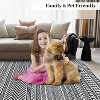 Rug Machine Washable,  Rug Non Slip Small Bedroom, Rug Low Pile Throw Rug, for Dining Room Living Room, Geometric Area Rug Entryway Rug - 4 of 4