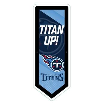 Evergreen Ultra-Thin Glazelight LED Wall Decor, Pennant, Tennessee Titans- 9 x 23 Inches Made In USA