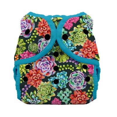 Image of Thirsties | Duo Wrap Snap Pack of 1 - Desert Bloom Multicolored Diaper Cover, Size Two (18-40 lbs)