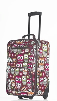 Rockland Jungle 4pc Softside Checked Luggage Set : Target