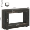 COWLOWN Console Table with Storage, Entryway Sofa Table, Natural Wood Finish & Open Shelf - 2 of 4