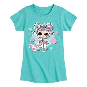 Girls' - LOL Surprise! - B-Day B.B. Besties Celebrate Birthdays Fitted Short Sleeve Graphic T-Shirt - 1 of 4