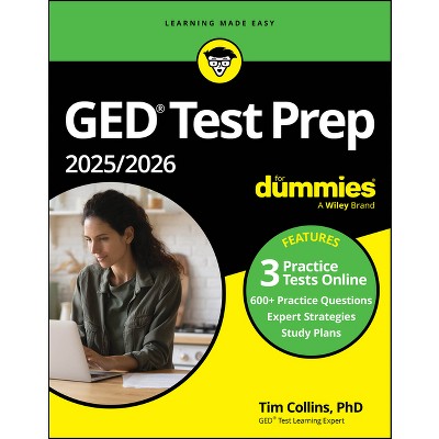 GED Test Prep 2025/2026 for Dummies - 7th Edition by  Tim Collins (Paperback)