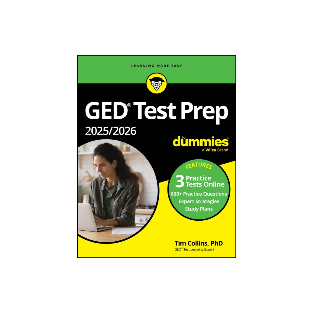 GED Test Prep 2025/2026 for Dummies - 7th Edition by Tim Collins (Paperback)