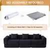 Dolonm Combination Sofa, Foldable Casual Sofa, No Assembly Required,3-seats 3-Pads, for Living Room and Bedroom - 3 of 4