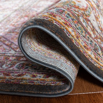 Ivory Silk Road Inspired Hand-Knotted Viscose Area Rug