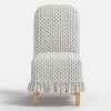 Replacement Ruffled Slipcover Only for Rounded Back Dining Chair - Threshold™ - 2 of 4