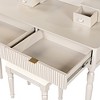 Gulches Luxury Vanity Desk with Round Mirror,Height-Adjustable, Stylish Dressing Table Set, 4 Drawers & Stool, Champagne - 4 of 4