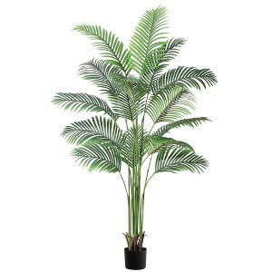 Whizmax Artificial Palm Tree with 15 Trunks Paradise Palm Floor House Plant in Pot Indoor Outdoor Home Office Garden Modern Decoration - 1 of 4