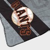 MLB San Francisco Giants Corner Logo Faux Shearling Blanket - 3 of 3