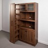 Kitchen Pantry Cabinet with Multi-Tier Pull-Out Storage, Farmhouse Tall Cabinet with 4 Doors, Expandable Shelf Organizers for Kitchen, Dining Room - 4 of 4