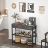 Aheaplus Entryway Table  with Adjustable Storage Shelves, Sofa Table with 2 Drawers, Charging Station - 3 of 4