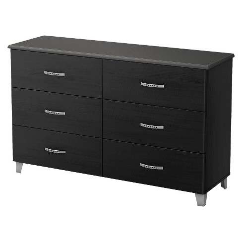 Lazer Kids Horizontal Dresser Black Onyx Charcoal South Shore