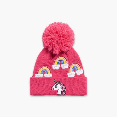 Turtle Fur Girls Unicorn Pom Beanie - image 1 of 3