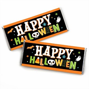 Big Dot of Happiness Jack-O'-Lantern Halloween - Candy Bar Wrapper Kids Halloween Party Favors - Set of 24 - 1 of 4