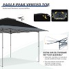 EAGLE PEAK 13x13ft Pop Up Canopy Tent Instant Outdoor Canopy Easy Setup w/Auto Extending Eaves - 4 of 4