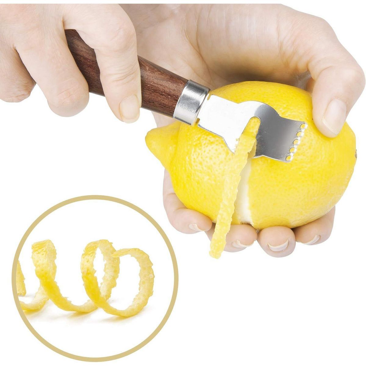 Final Touch Bar Knife & Zester Set - Multi-Function Design for Effortless Cocktail Prep - Adjacent Edge Handle, Stainless Steel Blade, Bottle Opener - thumbnail 8