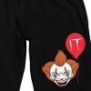IT (2017) Pennywise with Balloon Men's Black Graphic Sleep Shorts - 2 of 4