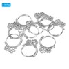 Unique Bargains DIY Crafts Earrings Necklace Bracelet Making Alloy Open Back Sakura Bezel Pendants 10 Pcs - 3 of 4