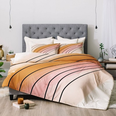 Full/Queen Aleeya Jones Watercolor Rainbow Comforter Set - Deny Designs