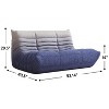 SYFERLORY Armless 2-Seat Togo Two Seater Large Bean Bag Sofa - 2 of 4