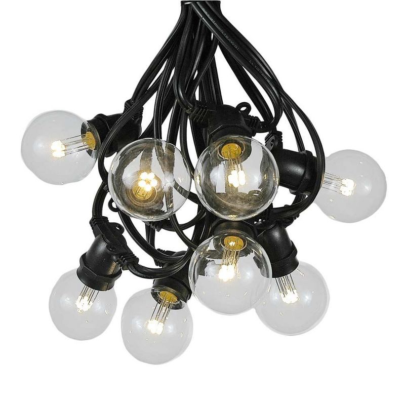 Novelty Lights Globe Outdoor String Lights with 25 In-Line Sockets Black Wire 25 Feet, 2 of 8