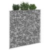 vidaXL Raised Garden Bed Gabion Retaining Wall Flower Bed Galvanized Steel - 39.4" x 7.9" x 39.4" - 2 of 4