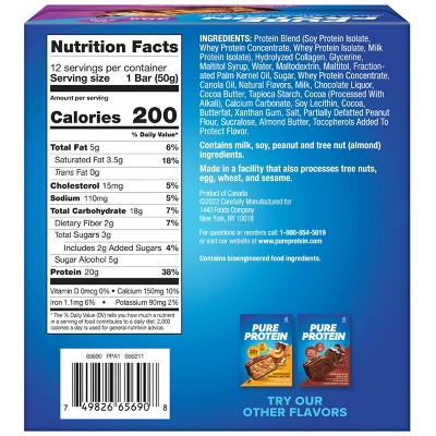 Pure Protein 20g Protein Bar - Chewy Chocolate Chip - 12pk_1