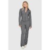 Slickblue Women's Yoga Jacket with Flare Jumpsuit Set, Spaghetti Strap, Thumbholes, 5 Color Options, Size S-XL - 2 of 4
