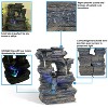 Sunnydaze Indoor Decorative Five Stream Rock Cavern Tabletop Water Fountain with Multi-Colored LED Lights - 13" - 2 of 4