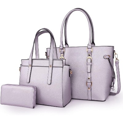 West 3PCS Purses for Women Tote Bag and Wallet Set Shoulder Satchel Handbags