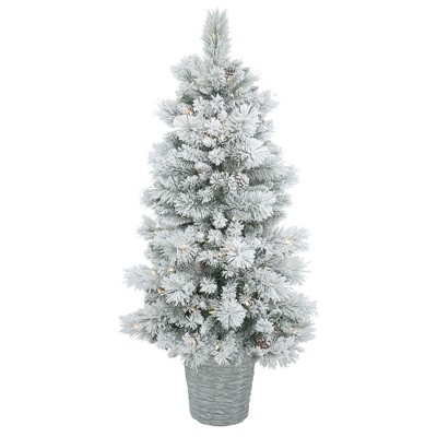 Vickerman Flocked Ashton Artificial Christmas Tree