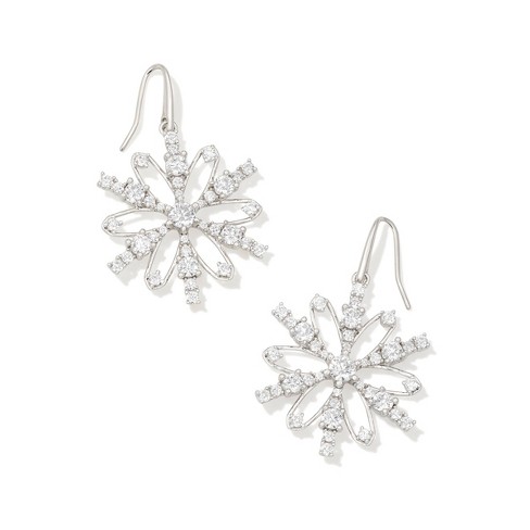 Kendra Scott Kapri Silver Statement Earrings in Lustre hotsell Glass