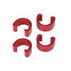 Unique Bargains Road Bike MTB Brake Cable Derailleur Line Case C Shape Buckle Clasps Red 5 Pcs - image 4 of 4