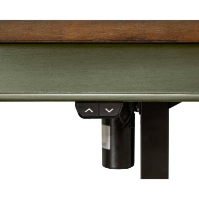 Fairmont Sage Green Adjustable Height Home Office Desk with Drawer