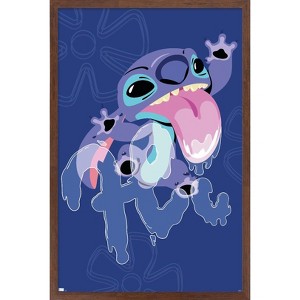 Trends International Disney Lilo And Stitch - Slobber Hi Framed Wall Poster Prints - 1 of 4