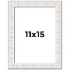 PosterPalooza | Sculpted White Picture Frame - UV Acrylic, Foam Board Backing, Hanging Hardware - 2 of 4