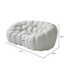 WJSHome 79.53'' Modern Bubble Sofa, Comfy Upholstered Loveseat Sofa, Lazy Floor Curved Couch for Living Room, Apartment, Small Space - 2 of 4