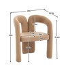 NicBex Set of 2 Modern Accent Chair,Teddy Barrel Side Chairs,Upholstered Armchair for Bedroom,Reading Room - 3 of 4
