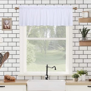 Embossed Soft Microfiber Short Kitchen Curtains Bathroom Window Curtains - 1 of 4