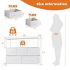 RISOKEYS Dresser for Bedroom with Fabric Drawers,TV Stand,Storage Cabinet,with Metal Frame and Wooden Top for Clothing, Closet,Guest Room, - 3 of 4