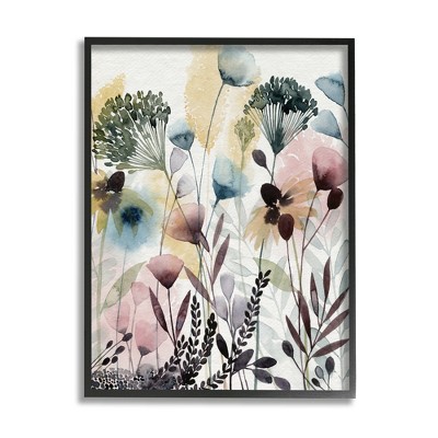 Stupell Industries Wild Florals Opaque Layers Soft Watercolor Pink Blue