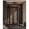 Garvee Power Cage, Power Rack with Cable Crossover System, 2000LBS Squat Rack with LAT Pull Down System for Home Gym Strength Training - 3 of 4