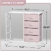 Sorbus 8 Drawers Dresser- Storage Unit with Steel Frame, Wood Top, Fabric Bins - for Bedroom, Closet, Office and more - 3 of 4