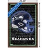 Trends International NFL Seattle Seahawks - Neon Helmet 23 Framed Wall Poster Prints - 3 of 4