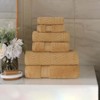 Chevron Zero Twist Cotton Solid and Jacquard Hand Towel Set of 6 by Blue Nile Mills - 2 of 4