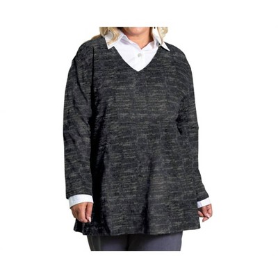Women's Brushed Hacci Hampton Long Sleeve Tunic - Plus - On The Plus Side